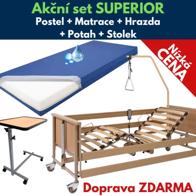 Polohovací postel Akční set Superior foto