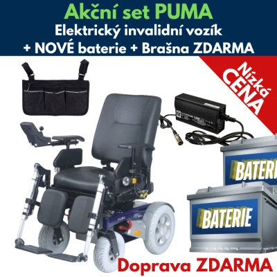 Invalidní elektrický vozík Akční set Puma foto